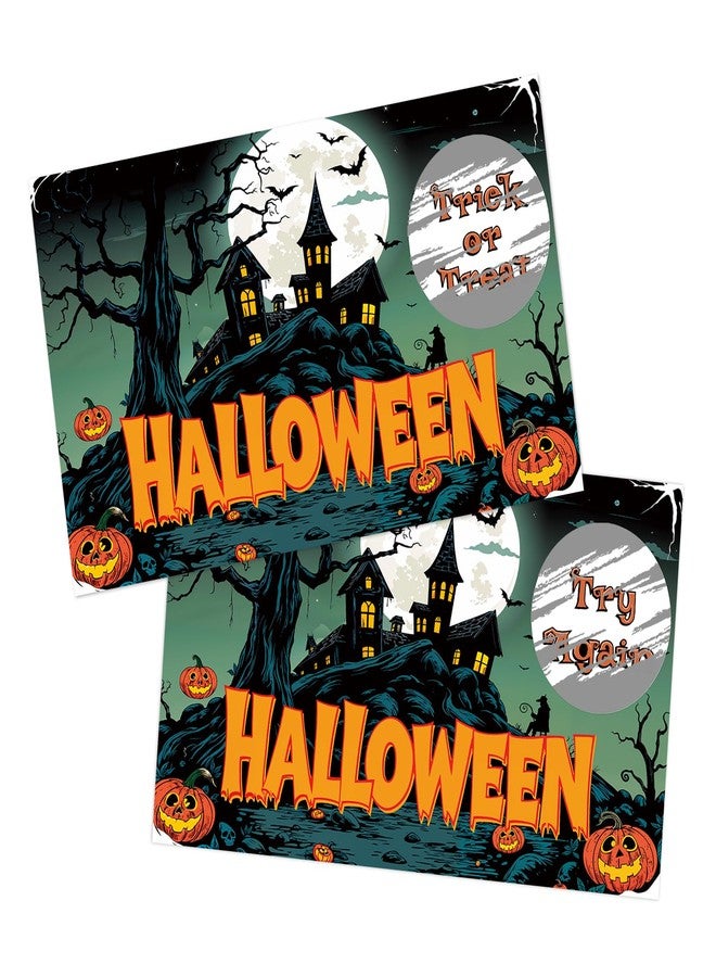 YQV Halloween Scratch Off Cards-Trick or Treat Party Games for Adults, Haunted House Theme Birthday Baby Shower Party Decorations Supplies-A03 - Image 1